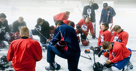 Team Praying Together